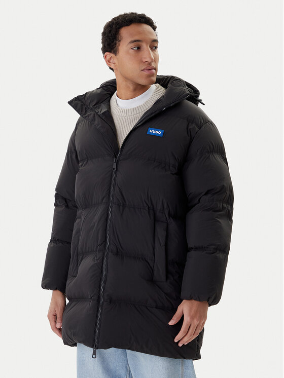 HUGO HUGO Télikabát Bodi2541 50546653 Fekete Relaxed Fit
