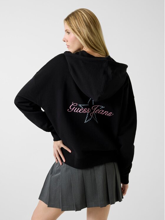 Guess Jeans Guess Jeans Sweatshirt W6RQ06 K68I4 Schwarz Oversize