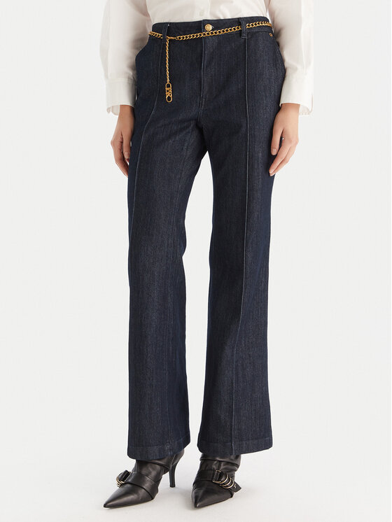 MICHAEL Michael Kors MICHAEL Michael Kors Jeansy MF590HRM24 Tmavomodrá Bootcut Fit
