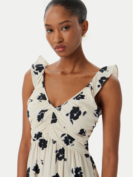 Vero Moda Vero Moda Sukienka letnia Dicthe 10341603 Beżowy Regular Fit