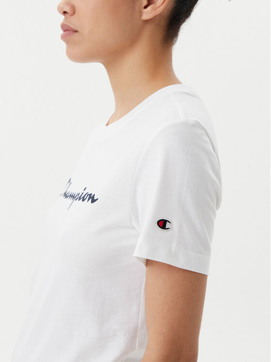 Champion Champion Tričko 118090 Biela Slim Fit