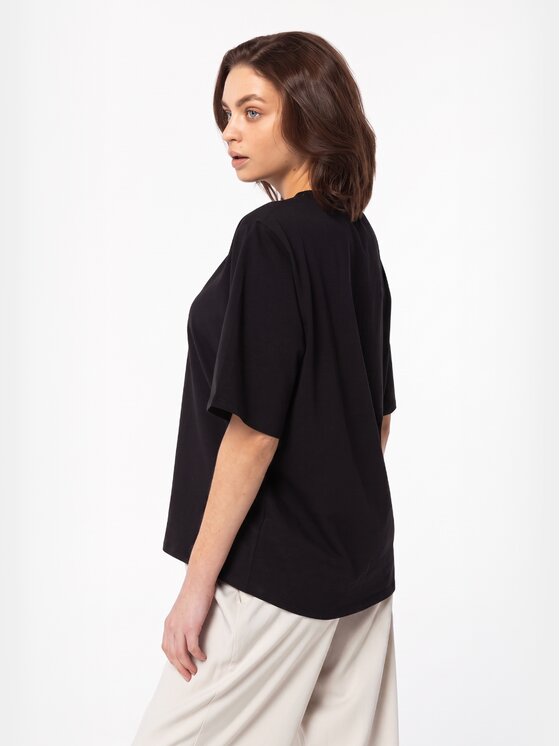 BASICLO BASICLO T-Shirt BSL-032-99 Czarny Oversize