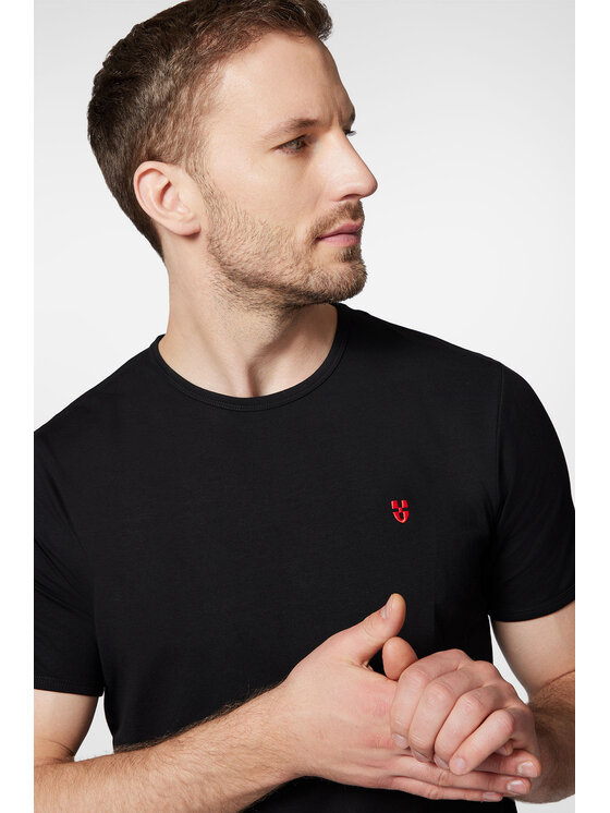 Próchnik Próchnik T-Shirt PM5 TS073124000030 Czarny Regular Fit