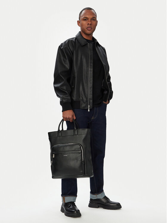 Calvin Klein Calvin Klein Rankinė Raised Tote LV04D3494G Juoda