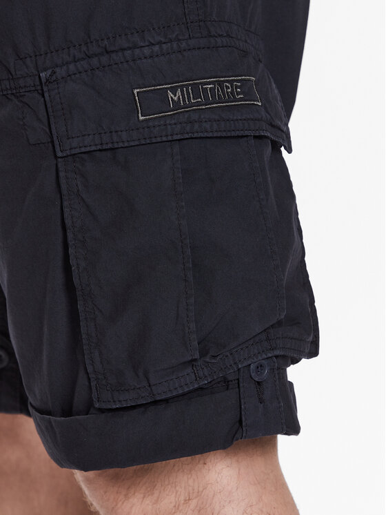 Aeronautica Militare Aeronautica Militare Pantaloncini di tessuto 231BE163CT3070 Blu scuro Regular Fit