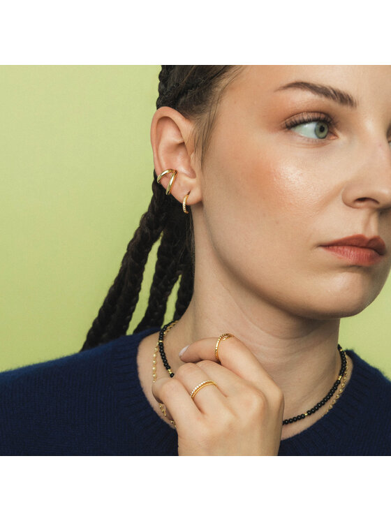ANIA KRUK ANIA KRUK Kolczyki SRUKC3702Z Żółte złoto