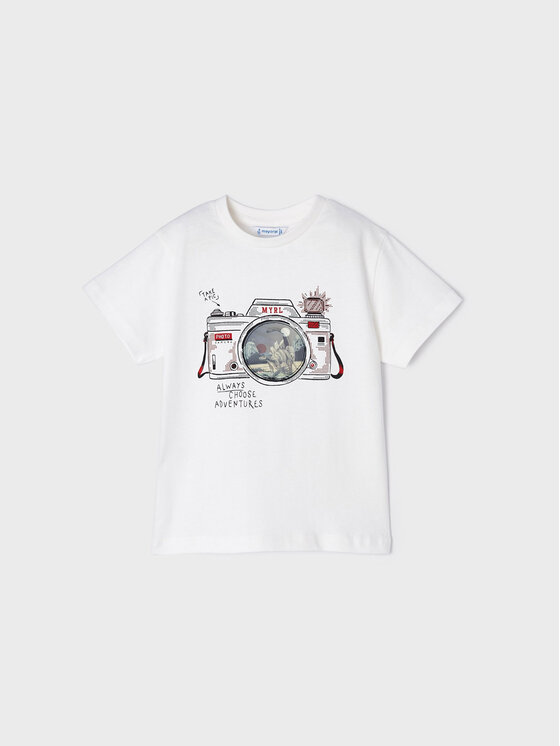 Mayoral Mayoral T-särk 3003 Valge Regular Fit