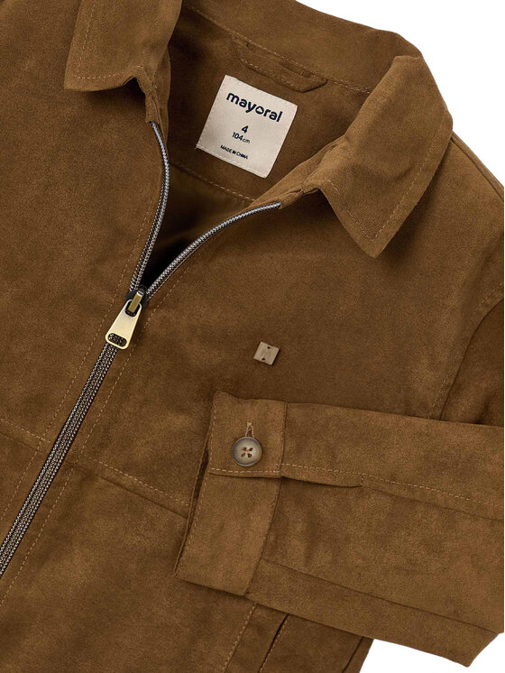Mayoral Mayoral Giacca in similpelle 3438 Marrone Regular Fit