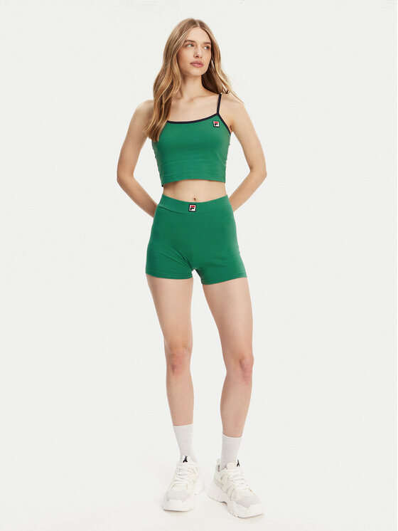 Fila Fila Sportske kratke hlače Limes FAW1024 Zelena Slim Fit