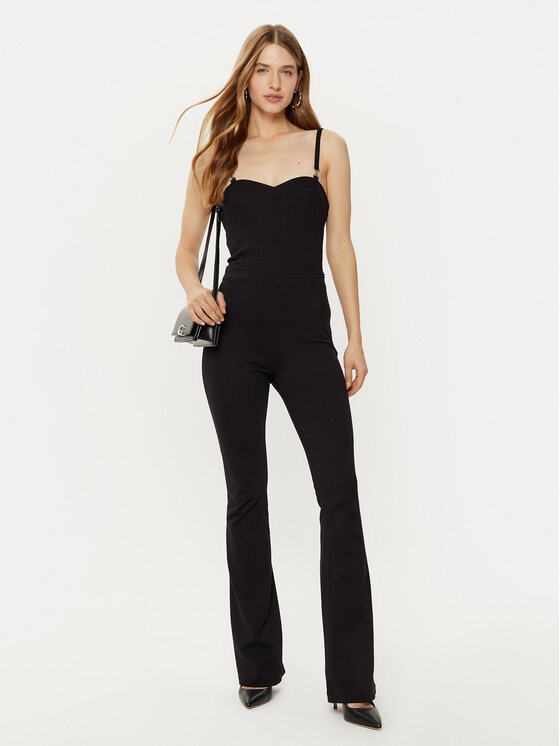 Guess Guess Jumpsuit W5RD90 KCMU2 Schwarz Slim Fit