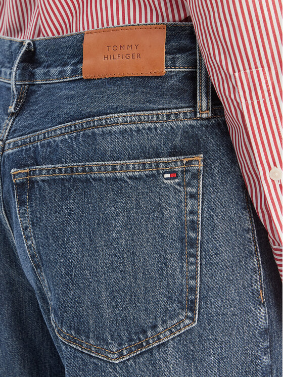 Tommy Hilfiger Tommy Hilfiger Jeans hlače WW0WW49387 Modra Wide Leg