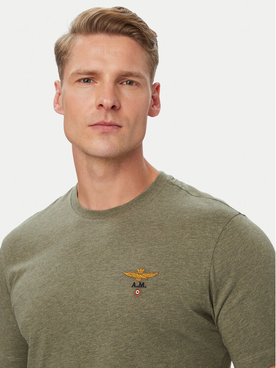 Aeronautica Militare Aeronautica Militare Póló 262TS1580UJ00372 Khaki Regular Fit