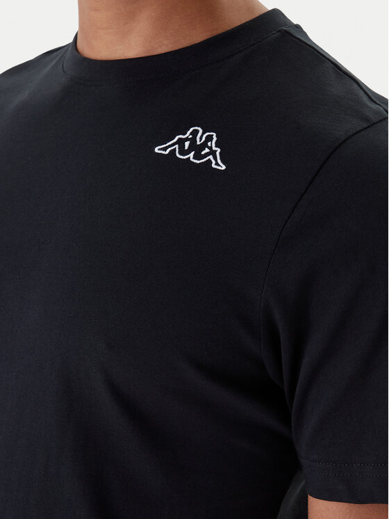 Kappa Kappa Комплект 3 тишърти Logo Sylvo 322562W Черен Regular Fit