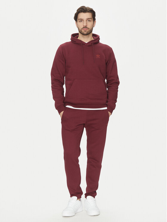 adidas adidas Majica dugih rukava Trefoil Essentials JD2403 Tamnocrvena Regular Fit