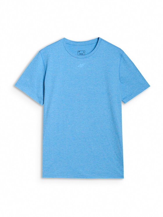 4F 4F Koszulka techniczna BASIC+ Niebieski Regular Fit