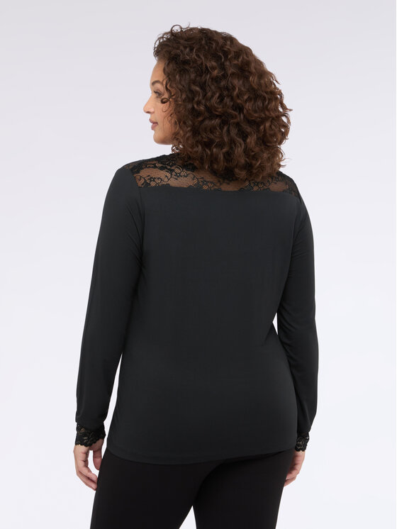 Fiorella Rubino Fiorella Rubino Bluzka G094L008556N033 Czarny Regular Fit