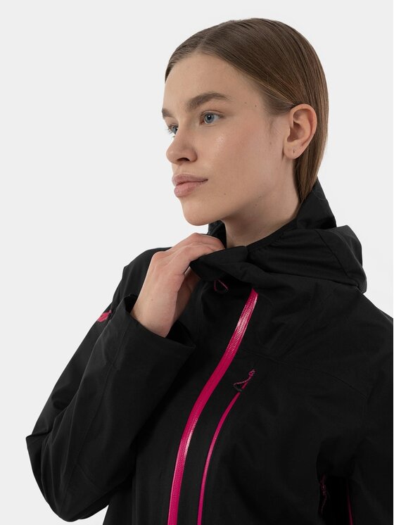 4F 4F Kurtka narciarska H4Z22KUDN009-22S Czarny Regular Fit