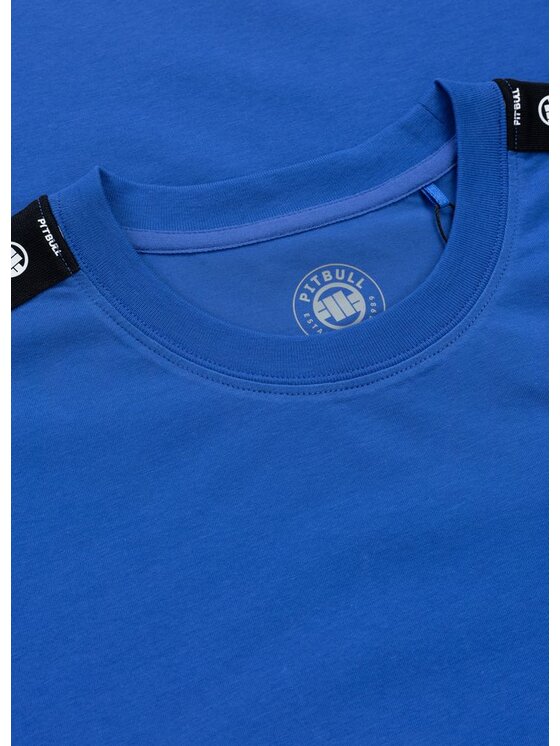 PITBULL PITBULL T-Shirt Koszulka męska TAPE NUGGET M Niebieski Regular Fit