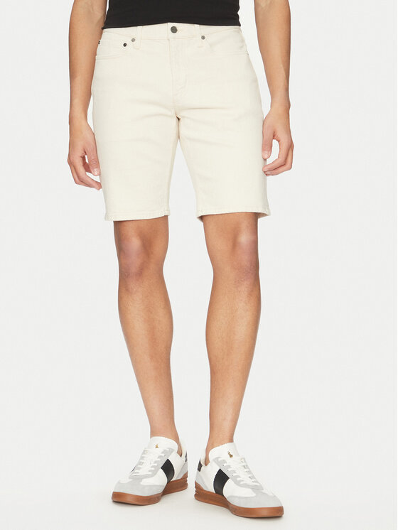 Calvin Klein Pantaloni scurți de blugi Bărbați, Mărimea: 33, Écru, K10K114078