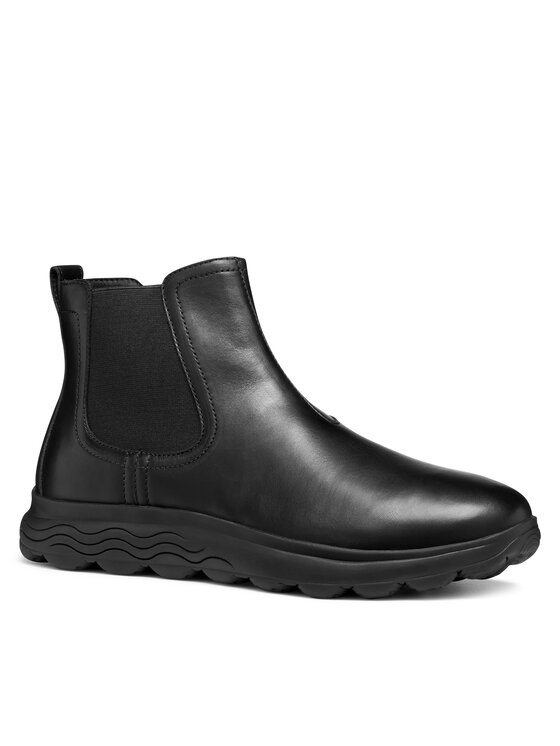 Geox Geox Jātnieku stila puszābaki U Spherica U56BYD 00043 C9999 Melns
