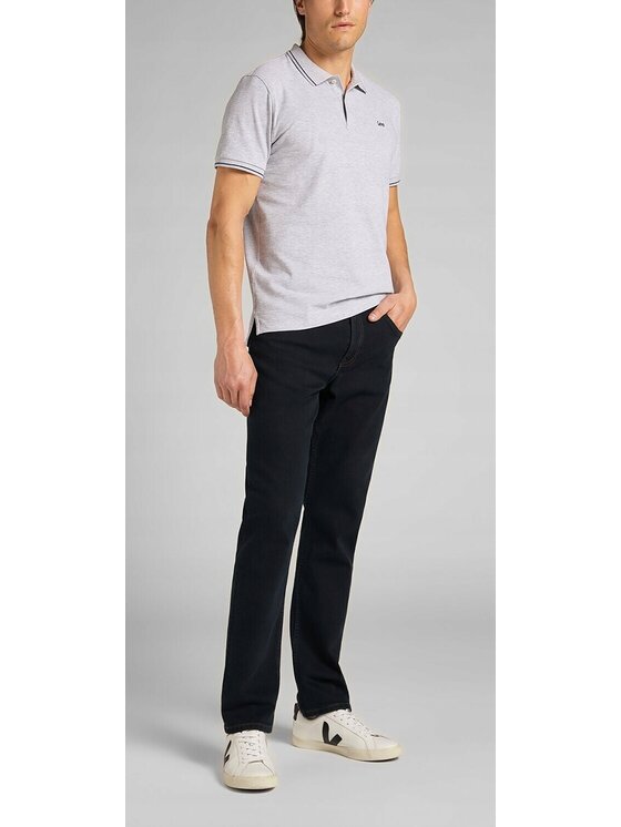 Lee Lee Jeansy Brooklyn Straight Niebieski Regular Fit