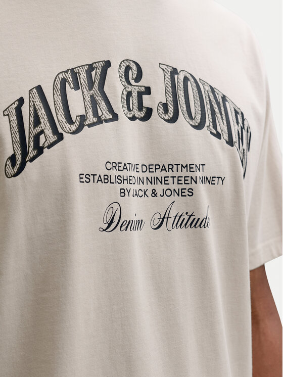 Jack & Jones Jack & Jones Tričko Denver 12291213 Sivá Relaxed Fit