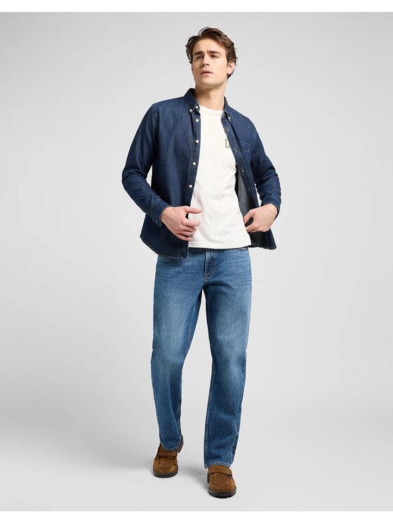 Lee Lee Jeans 112370679 Blu Loose Fit