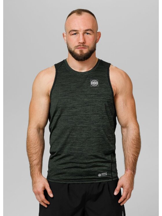 PITBULL PITBULL Tank top New Logo Zielony Slim Fit