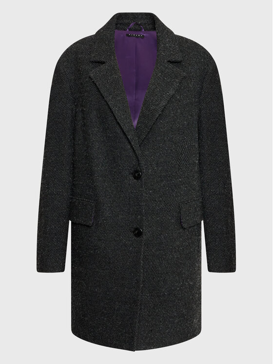 Sisley Sisley Демісезонний плащ 2Q7DLN00R Сірий Regular Fit