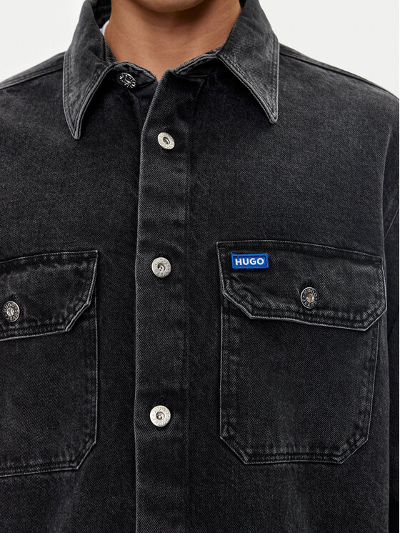HUGO Hugo cămașă de blugi Ebolt 50513847 Gri Oversize