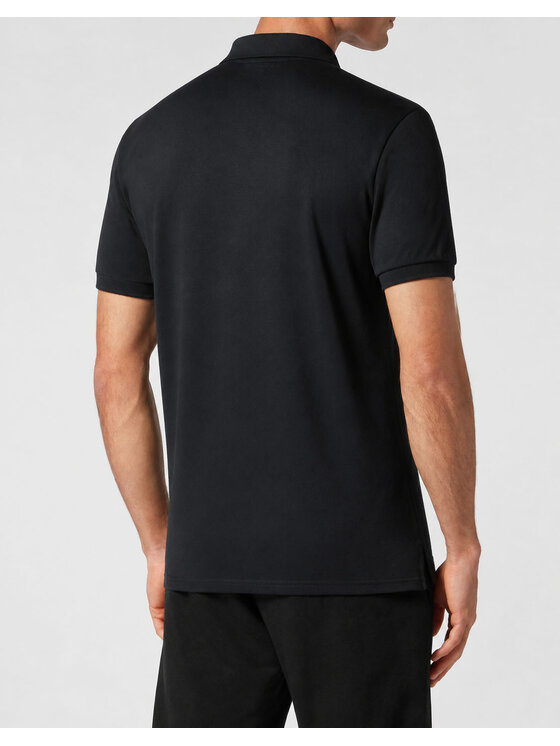 Plein Sport Plein Sport Polokošeľa 31030 Čierna Slim Fit