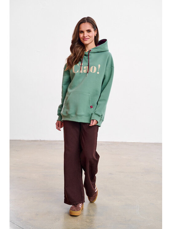 NAOKO NAOKO Bluza Ciao Zielony Loose Fit