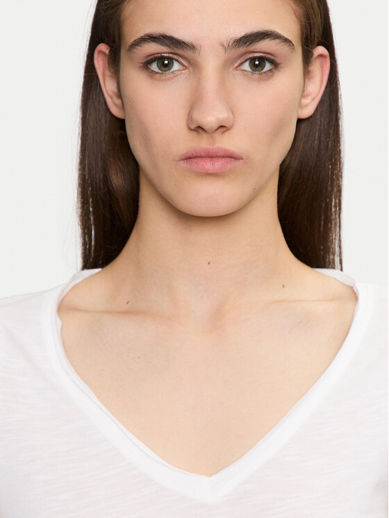Sisley Sisley T-shirt 3TNHL4007 Bijela Regular Fit