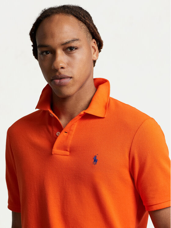 Polo Ralph Lauren Polo Ralph Lauren Polo majica 710795080025 Oranžna Slim Fit