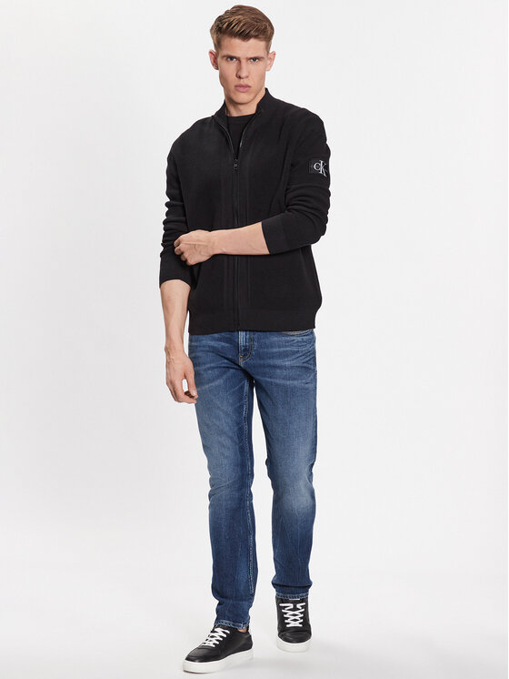 Calvin Klein Jeans Calvin Klein Jeans Kardigan J30J323814 Czarny Regular Fit