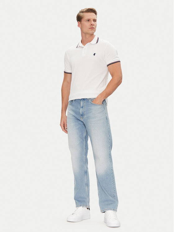 Save The Duck Save The Duck Polo DR0136M BATE20 Bijela Regular Fit