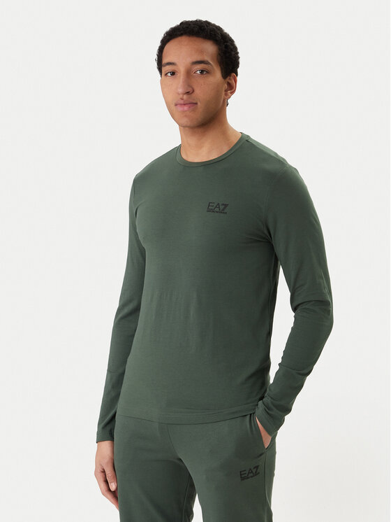 EA7 Emporio Armani EA7 Emporio Armani S dlouhým rukávem 8NPT28 PJVQZ U7260 Zelená Slim Fit