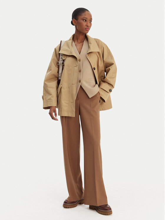 Weekend Max Mara Weekend Max Mara Панталони тип палацо Visivo 2615131041 Кафяв Relaxed Fit