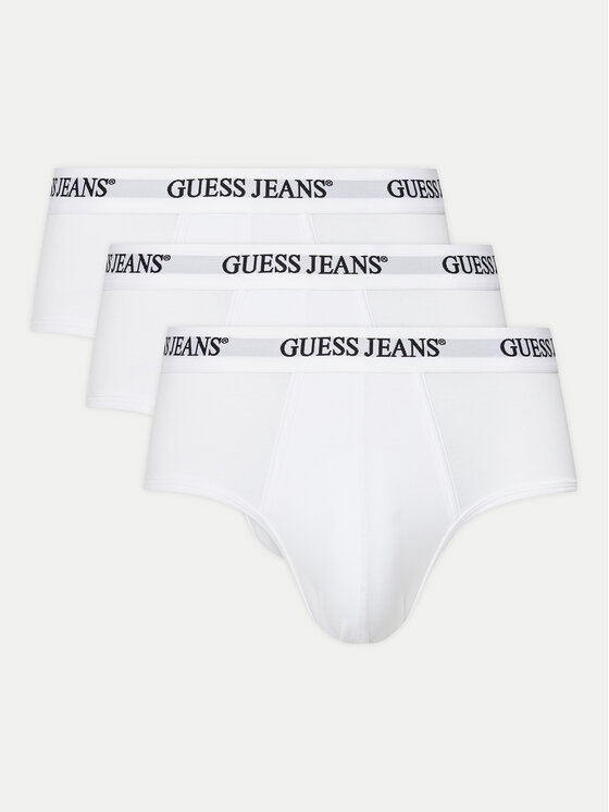 Guess Jeans Guess Jeans Set od 3 para muških slip gaća M4BZ43 K6YW1 Bijela