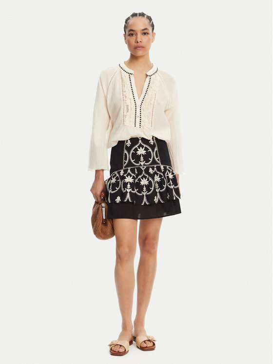 Devotion TWINS Devotion TWINS Bluza Apology 025.002G Écru Loose Fit