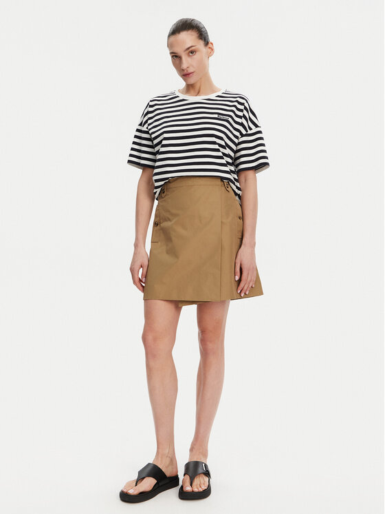 Barbour Barbour T-Shirt Adria LML0893NY73 Granatowy Relaxed Fit