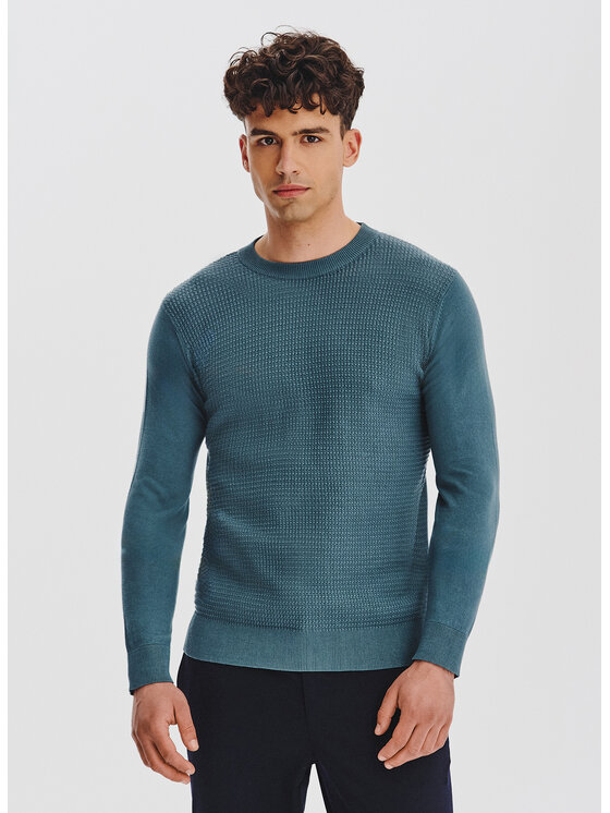 Pako Lorente Pako Lorente Sweter P25WF-2X-023 Zielony Classic Fit