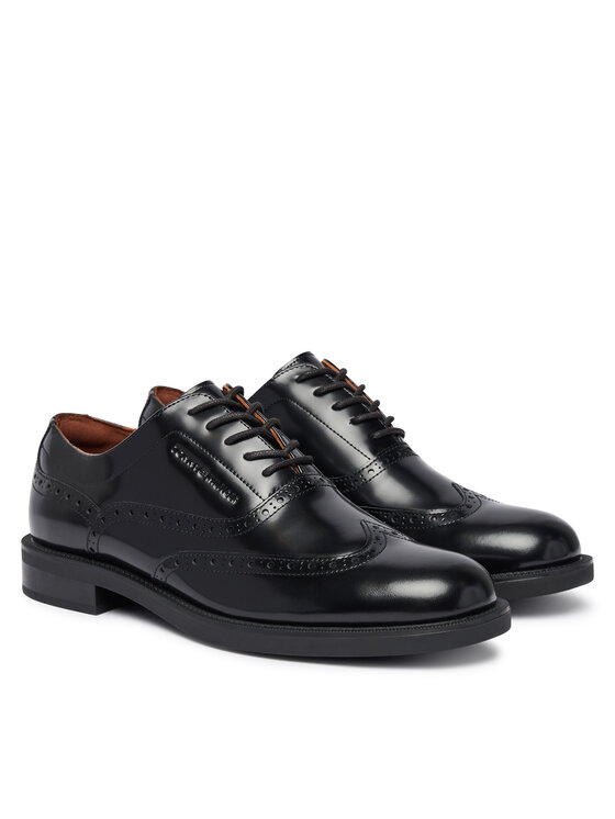 Tommy Hilfiger Tommy Hilfiger Poolsaapad Lth Abrasivato Brogue Shoe FM0FM06078 Must