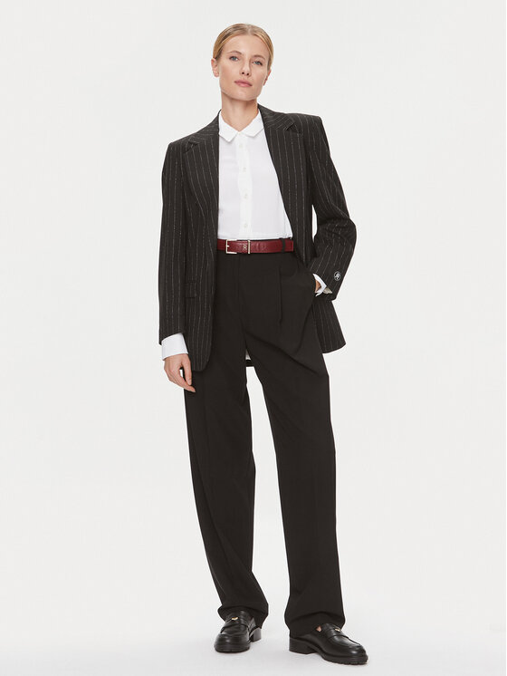 Tommy Hilfiger Tommy Hilfiger Pintsak Oversized Prep Pinstripe Blazer WW0WW40498 Must Regular Fit