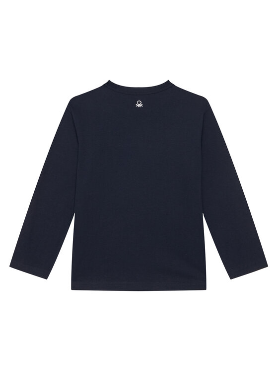 United Colors Of Benetton United Colors Of Benetton Bluză 3IVWC10PW Bleumarin Regular Fit