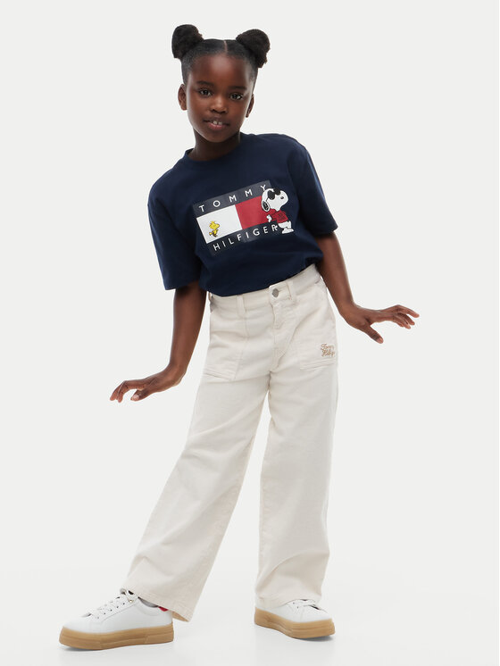 Tommy Hilfiger Tommy Hilfiger T-Shirt Peanuts KS0KS00766 Tmavomodrá Regular Fit