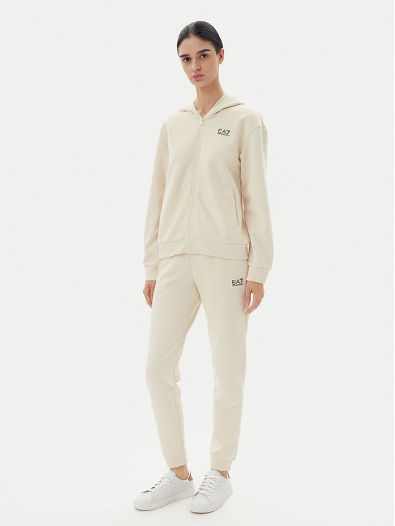 EA7 Emporio Armani Damski Dres, rozmiar XS, Beżowy, 7W000076 AF10443 U1079