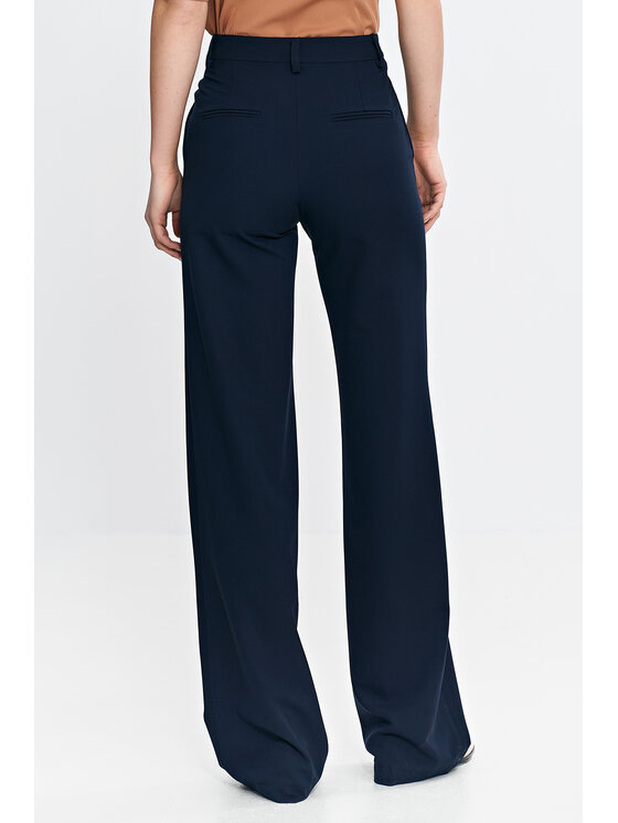 NIFE NIFE Kalhoty z materiálu SD110 Tmavomodrá Bootcut Fit