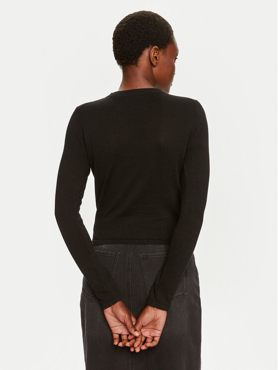 HUGO Hugo Sweater Scallia 50514296 Fekete Slim Fit