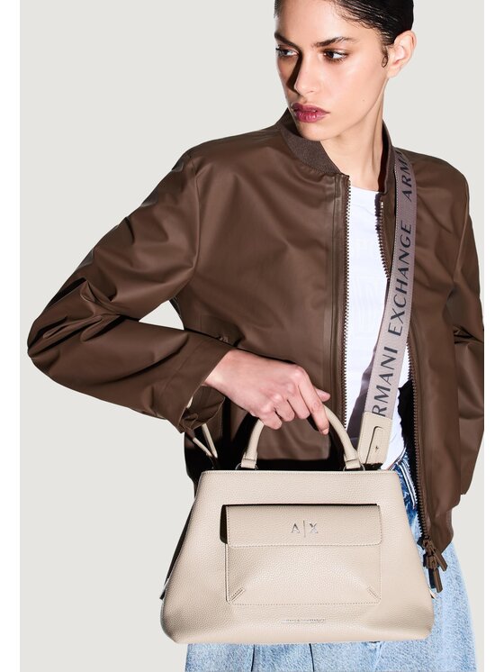 Armani Exchange Armani Exchange Borsetta SHOPPING BAG Beige